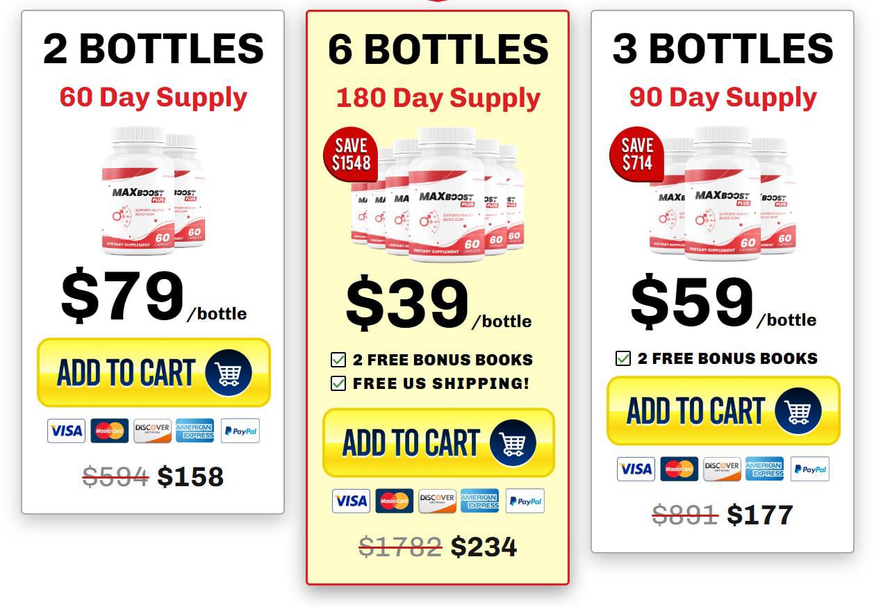 Order Max Boost best pricing